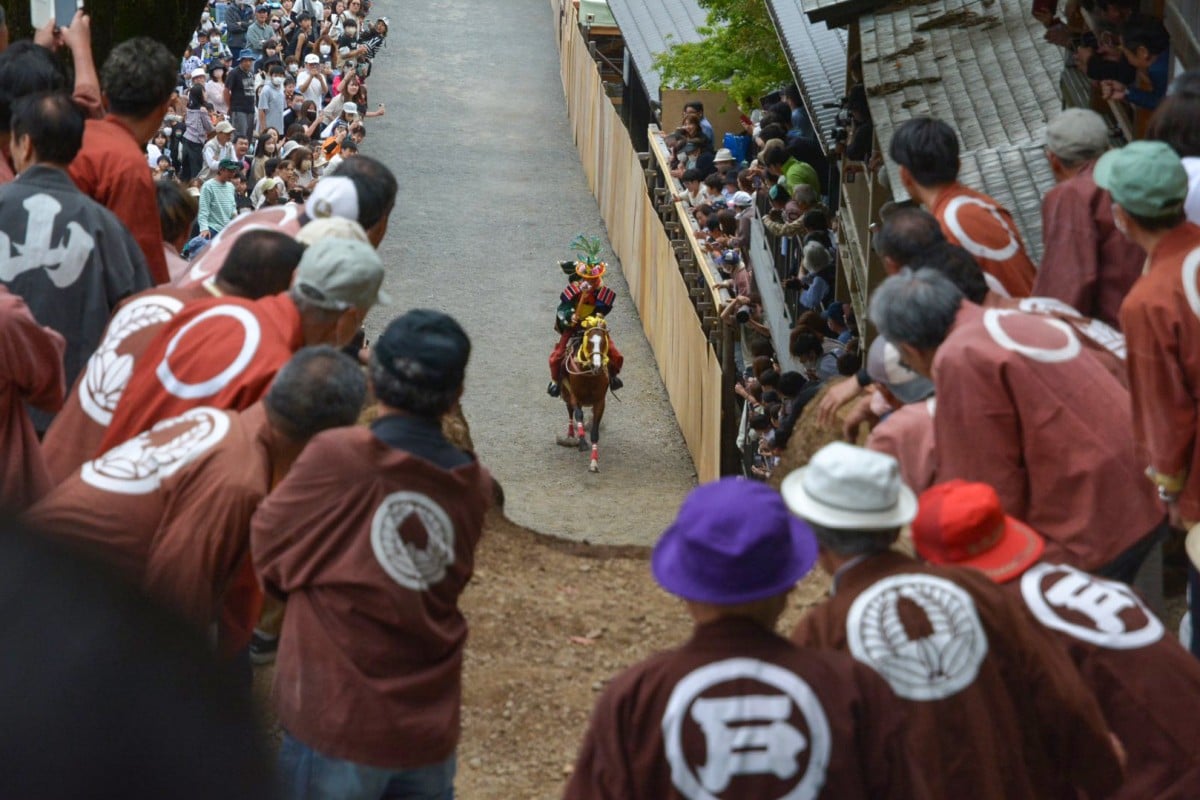 “Ageuma Shinji” (or Rising Horse) festival in the city of Kuwana. Photo: Twitter/@kuwana_City